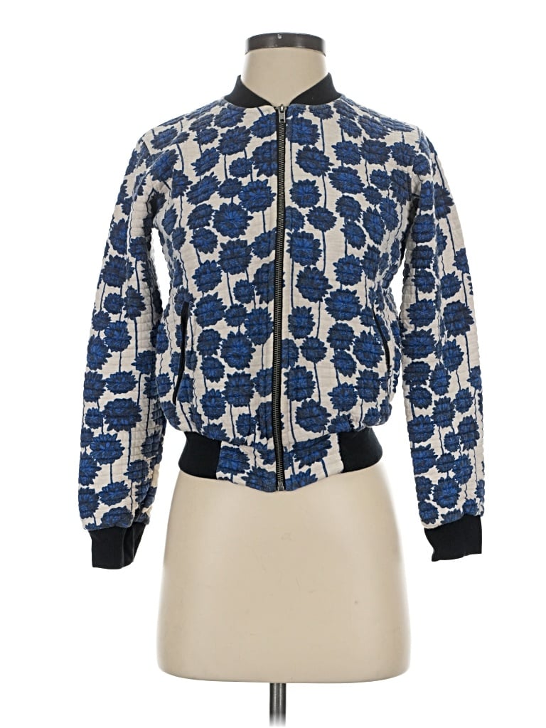 Pre-owned Topshop Jacket In Blue