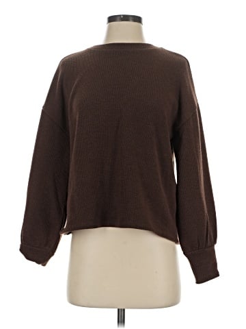 Madewell Brushed Knit Puff-Sleeve Top (view 1)
