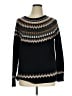 Talbots Chevron-herringbone Black Pullover Sweater Size XL - photo 1