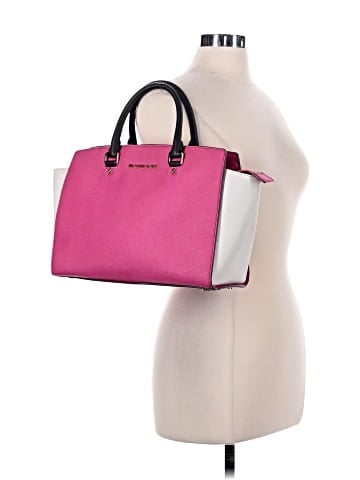 MICHAEL Michael Kors Leather Satchel (view 2)