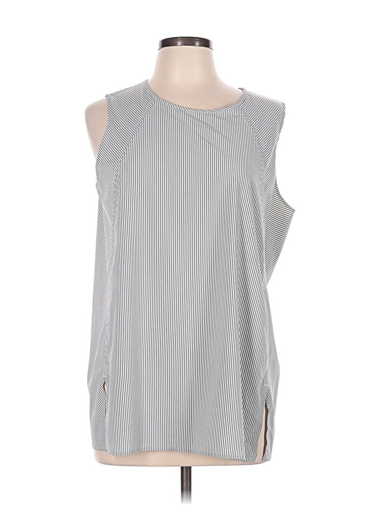 Pre-owned Athleta Sleeveless Blouse In Gray