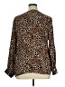 Ruby Rd. 100% Rayon Animal Print Brown Long Sleeve Blouse Size 1X - photo 2