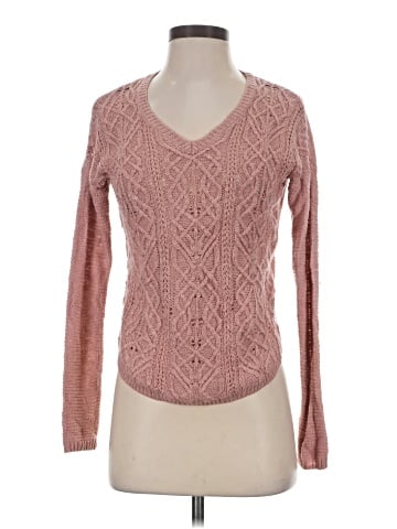 Pink Rose Pullover Sweater (view 1)