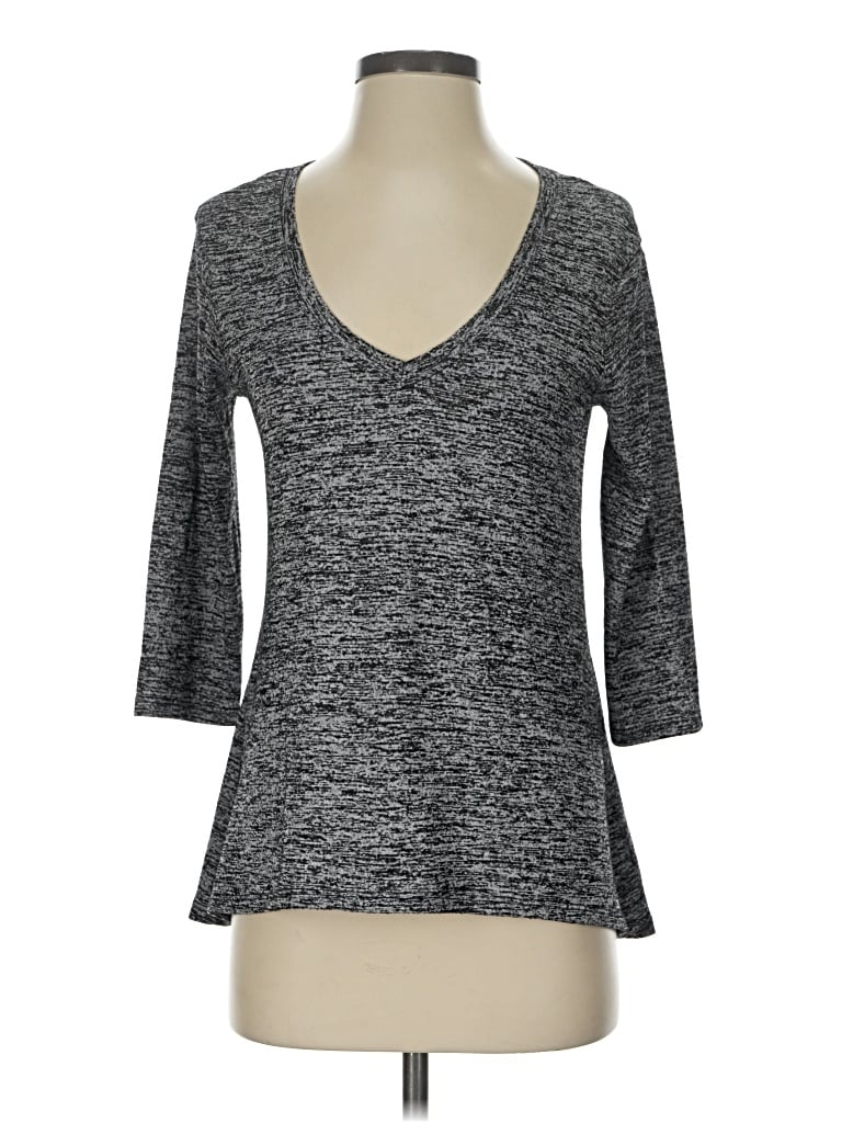 Pre-owned Red Haute 3/4 Sleeve T-shirt In Gray