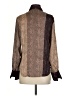 Equipment 100% Polyester Paisley Brown Long Sleeve Button-Down Shirt Size XS - photo 2