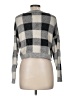 Mi ami Checkered-gingham Gray Pullover Sweater Size M - photo 2