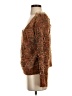 Line & Dot Tweed Brown Pullover Sweater Size S - photo 5