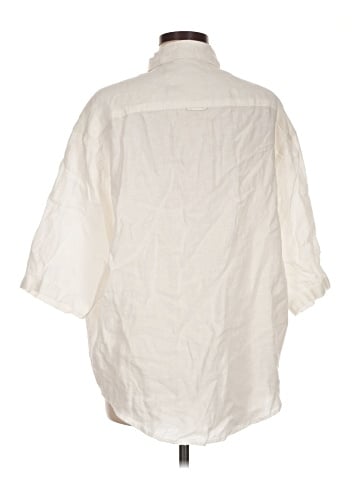 Zara 3/4 Sleeve Button-Down Shirt (view 2)