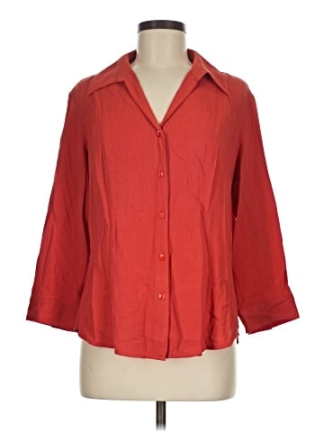 Coldwater Creek 3/4 Sleeve Button-Down Shirt (view 1)