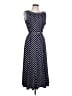 Perceptions Polka Dots Blue Casual Dress Size L - photo 1
