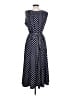 Perceptions Polka Dots Blue Casual Dress Size L - photo 2