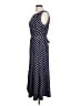 Perceptions Polka Dots Blue Casual Dress Size L - photo 5