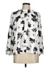 Ann Taylor 100% Polyester Floral White Ivory 3/4 Sleeve Blouse Size M (petite) - photo 1