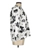 Ann Taylor 100% Polyester Floral White Ivory 3/4 Sleeve Blouse Size M (petite) - photo 4
