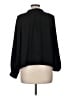 Gap 100% Polyester Black Long Sleeve Blouse Size Med Petite - photo 2