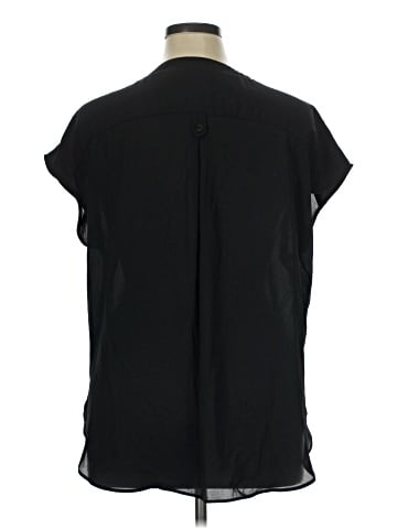 New York & Company Short Sleeve Blouse (view 2)