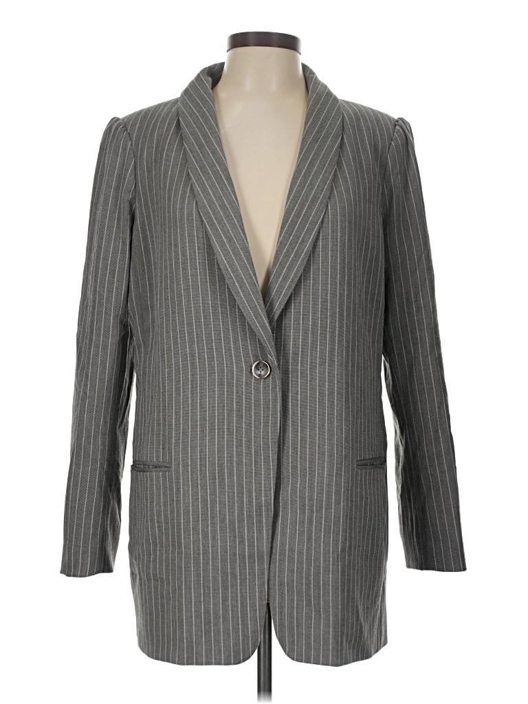 Pre-owned Tommy Hilfiger Blazer Jacket In Gray