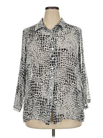 Soft Surroundings 3/4 Sleeve Button-Down Shirt (view 1)