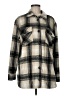 Thread & Supply 100% Polyester Plaid Gold Coat Size M - photo 1