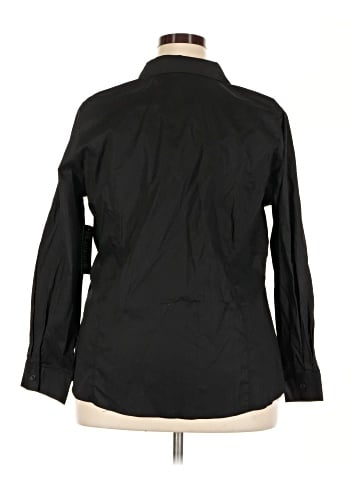 Jessica London 3/4 Sleeve Button-Down Shirt (view 2)