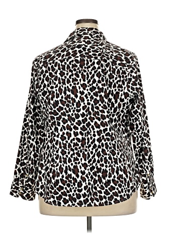Talbots 3/4 Sleeve Button-Down Shirt (view 2)
