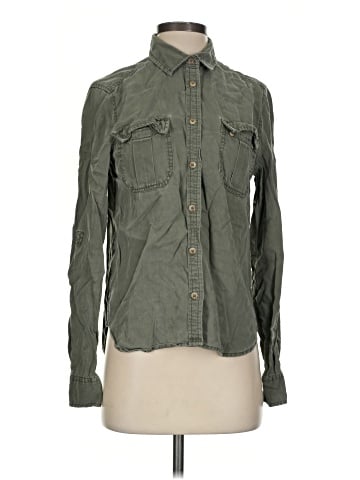 American Eagle Outfitters Long Sleeve Button-Down Shirt (view 1)