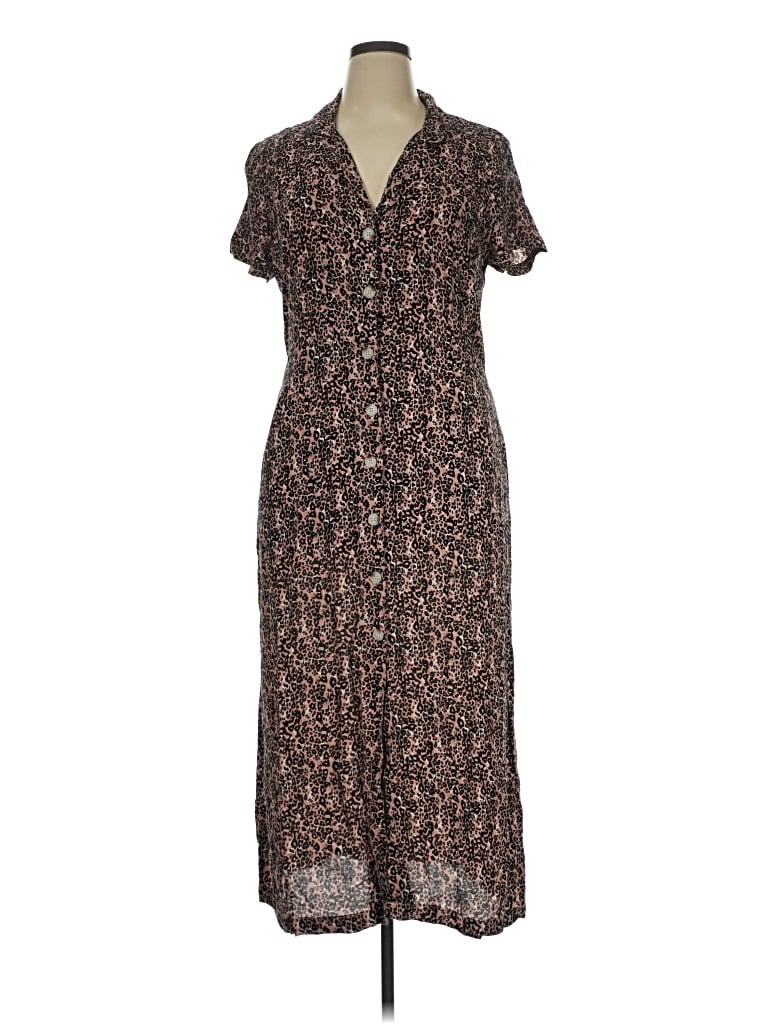 Pre-owned Black Tape_ Casual Dress In Brown