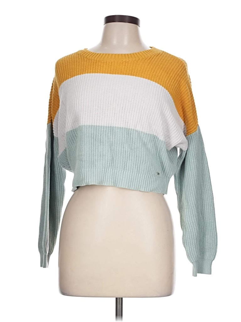 Pre-owned Hollister Pullover Sweater In Green