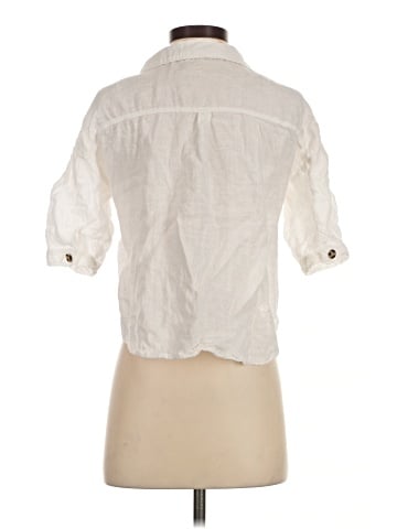 Zara 3/4 Sleeve Button-Down Shirt (view 2)