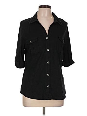 Style&Co 3/4 Sleeve Button-Down Shirt (view 1)