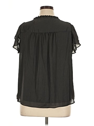 LC Lauren Conrad Short Sleeve Blouse (view 2)