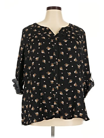 By Design 3/4 Sleeve Blouse (view 1)