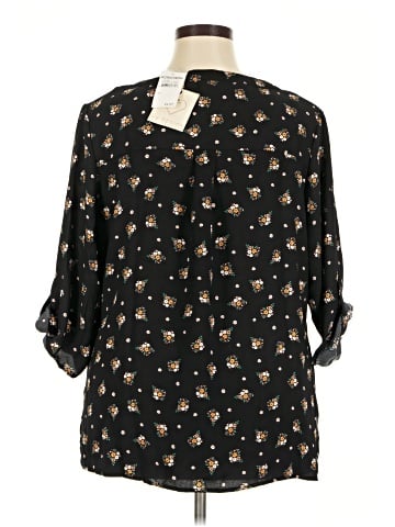 By Design 3/4 Sleeve Blouse (view 2)
