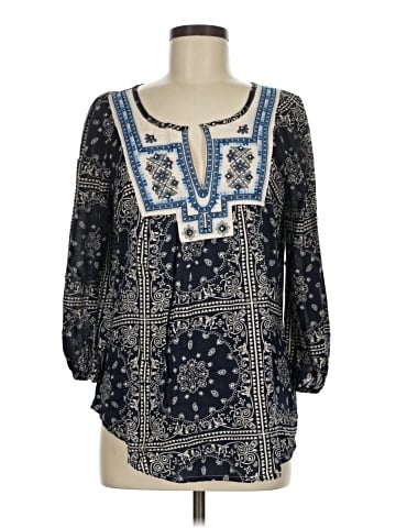 Solitaire 3/4 Sleeve Blouse (view 1)