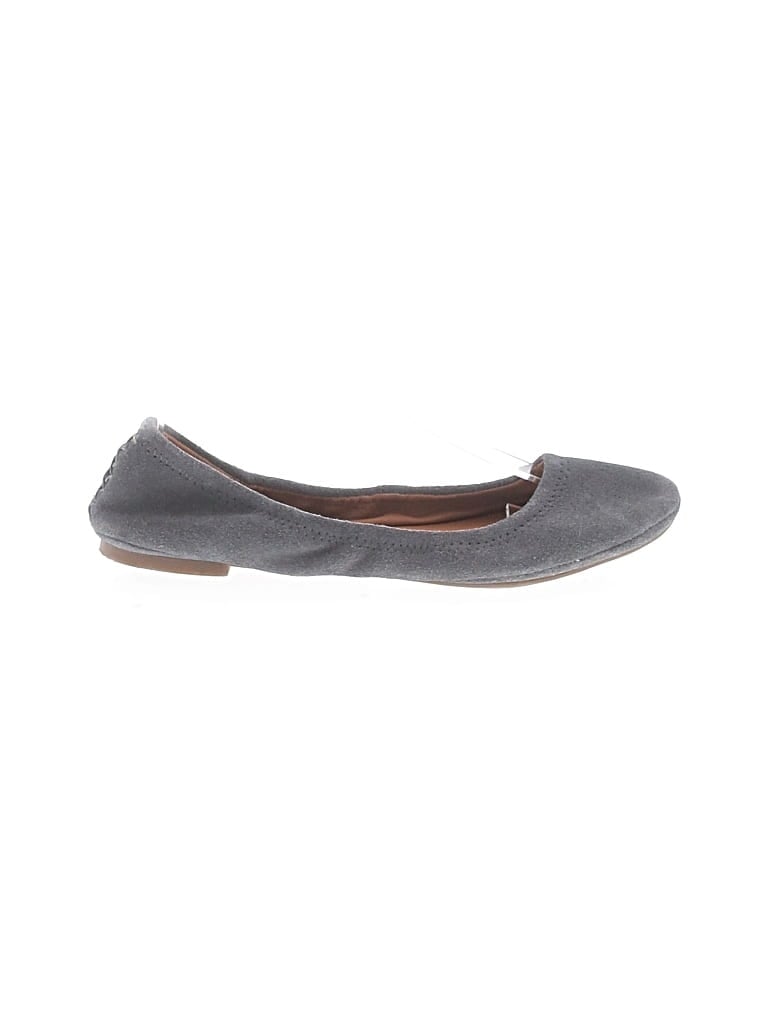 Pre-owned Lucky Brand Flats In Gray