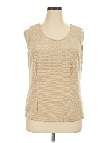 JM Collection Sleeveless Blouse (view 1)