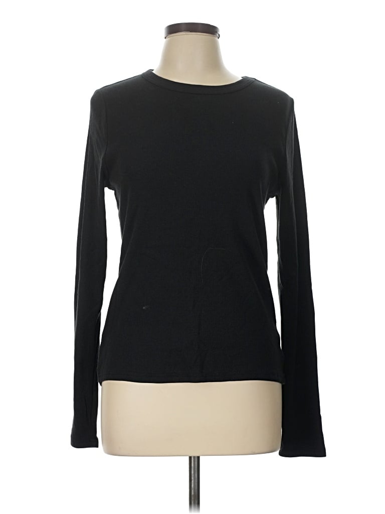 Pre-owned Thread & Supply Long Sleeve T-shirt In Black