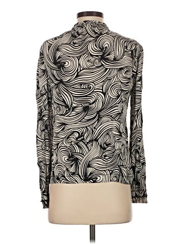 Diane von Furstenberg Long Sleeve Silk Top (view 2)