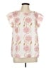 JCPenney 100% Polyester Pink Short Sleeve Blouse Size XL - photo 1