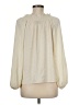 Gap 100% Polyester Ivory Long Sleeve Blouse Size Med Petite - photo 2