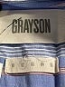 Grayson Stripes Blue Long Sleeve Button-Down Shirt Size Sm (2) - photo 7