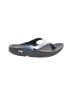 Oofos Gray Flip Flops Size 7 - photo 1