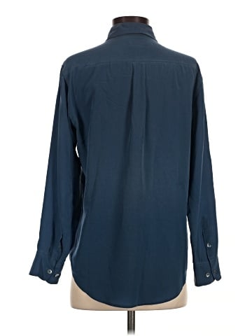 Equipment Long Sleeve Silk Top (view 2)