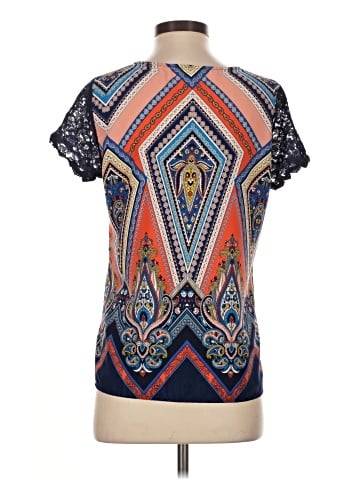 Skies Are Blue Short Sleeve Blouse (view 2)
