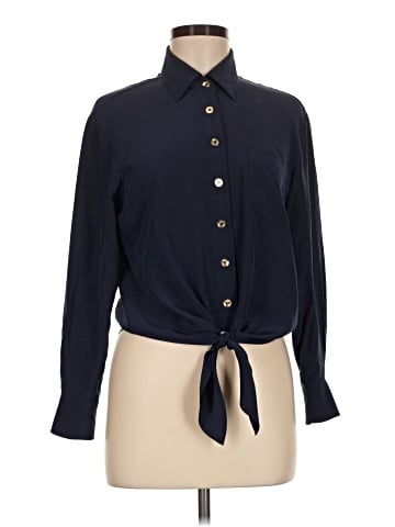 Trina Turk Long Sleeve Silk Top (view 1)