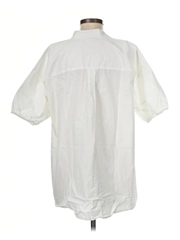 LOGO by Lori Goldstein Short Sleeve Blouse (view 2)