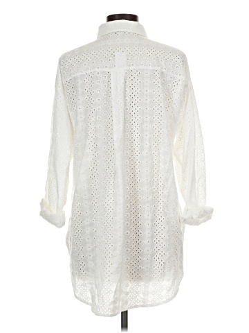 Ann Taylor LOFT 3/4 Sleeve Button-Down Shirt (view 2)