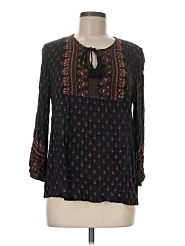 Garnet Hill 3/4 Sleeve Blouse (view 1)