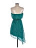 Ruby Rox 100% Polyester Paisley Teal Cocktail Dress Size S - photo 2