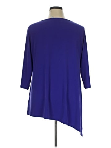 Susan Graver 3/4 Sleeve Top (view 2)